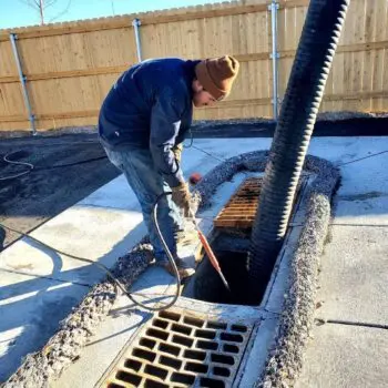 Storm drain maintenance service professional