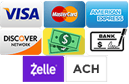 Payment methods credit cards cash