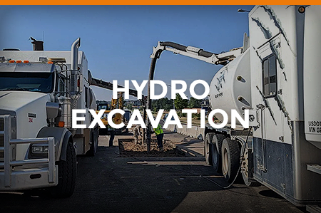 Hydro excavation service trucks operations