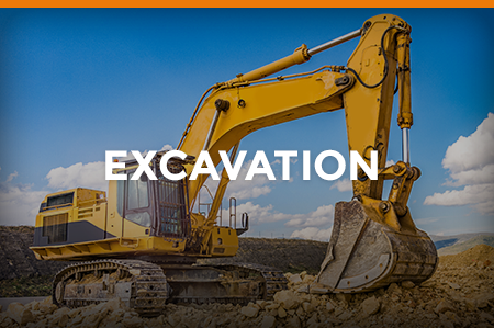 Excavation services heavy machinery